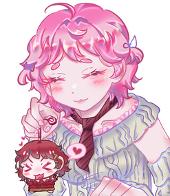 Artist holding oc 🍎